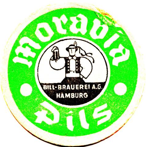 hamburg hh-hh bill moravia rund 1a (215-m bill brauerei ag-schwarzgrn)